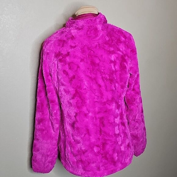 The North Face Reversible Mossbud Swirl Magenta Quilted Jacket Medium - Picture 6 of 10